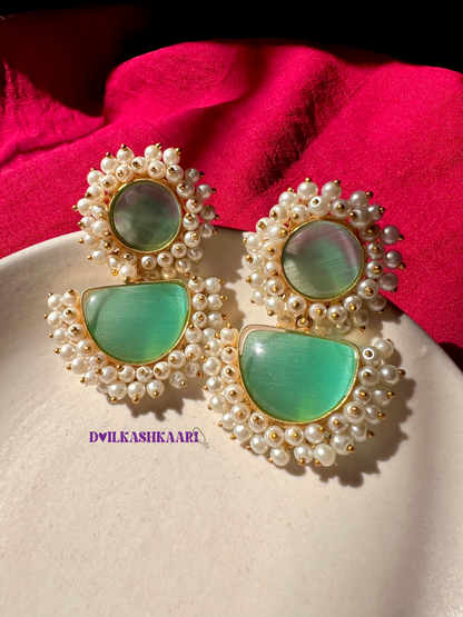 Inara silk stone earring