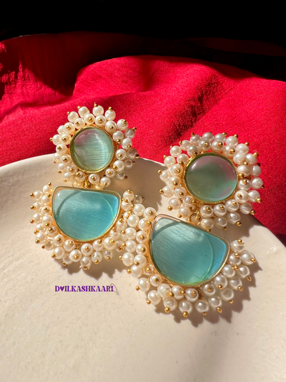 Inara silk stone earring