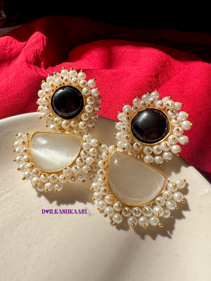 Inara silk stone earring