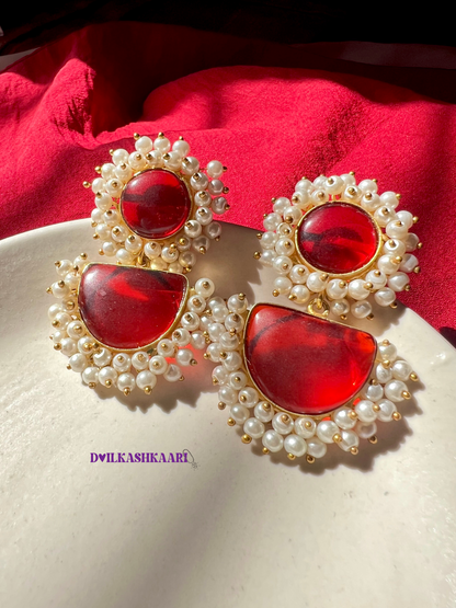 Inara silk stone earring