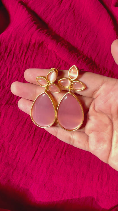 Elara tear drop silk earring